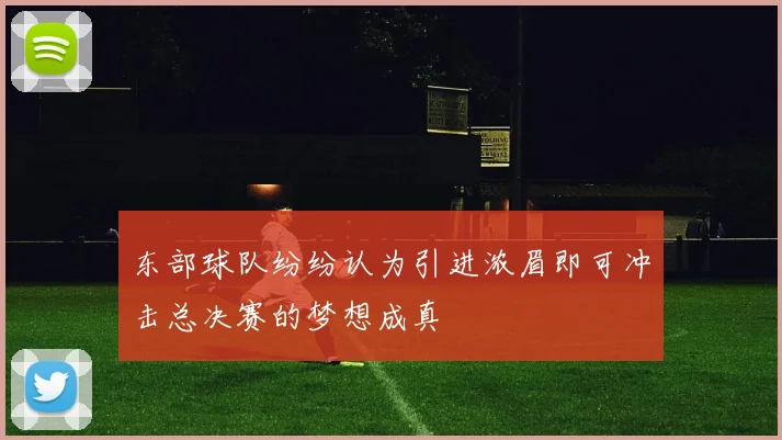 东部球队纷纷认为引进浓眉即可冲击总决赛的梦想成真